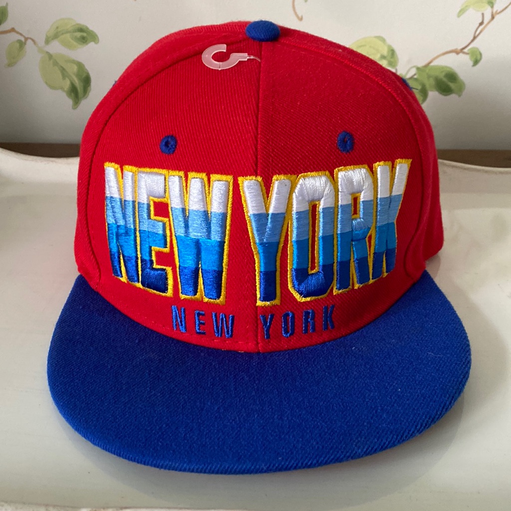 New York Red Blue Multicolor Snapback Hat Cap